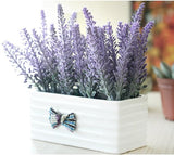 6 bundles Artificial Lavender Plant with Silk Fake Lavender Flowers