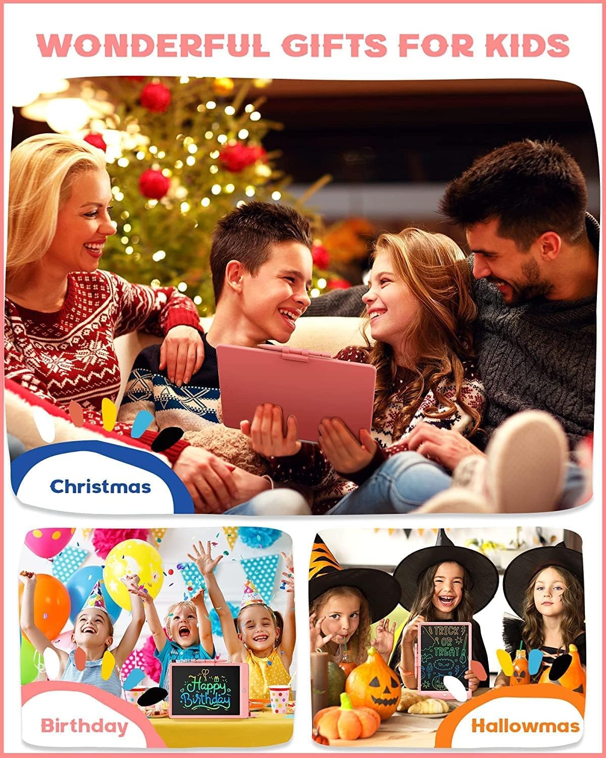 2pcs Lcd Writing Tablet For kids