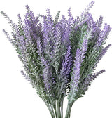 6 bundles Artificial Lavender Plant with Silk Fake Lavender Flowers