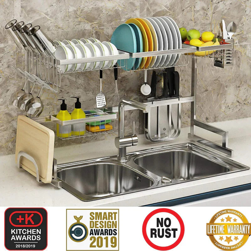 HOT SALE 50%OFF-OVER THE SINK DISHES KITCHEN DRYING RACK