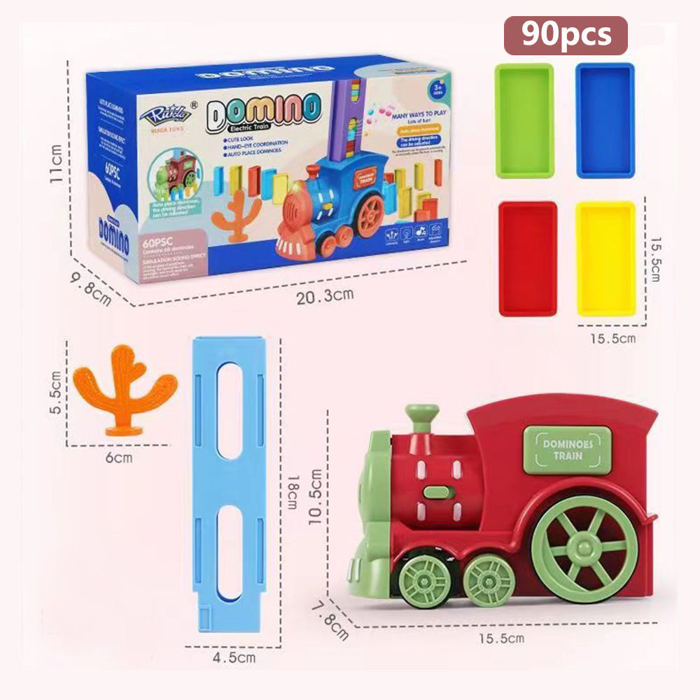 Domino Train Tracking Set 60pcs Domino Pieces