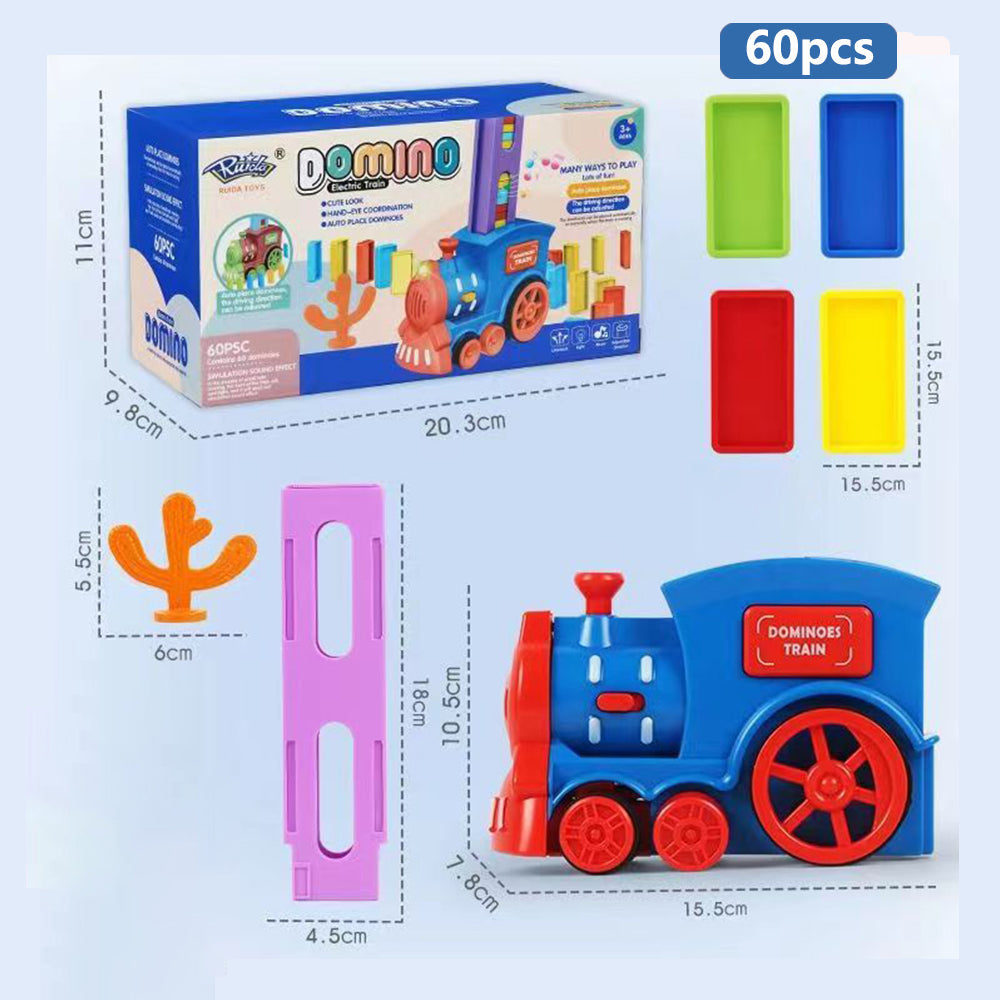 Domino Train Tracking Set 60pcs Domino Pieces