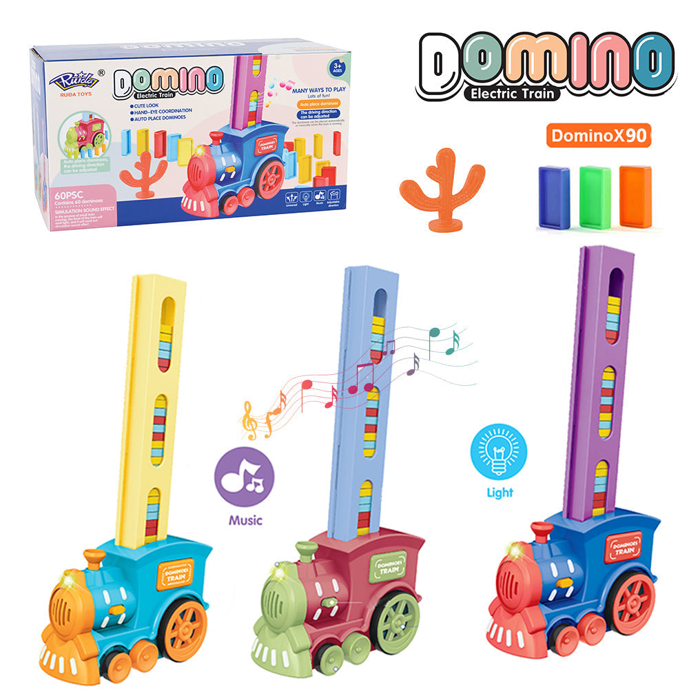 Domino Train Tracking Set 60pcs Domino Pieces