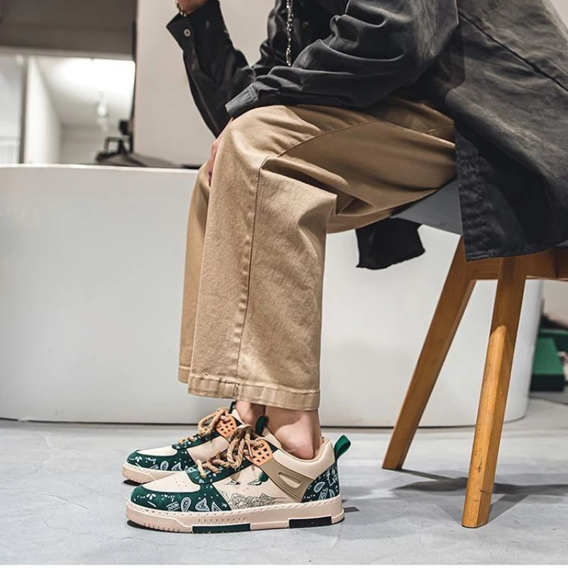 Trendy Men's Skate Shoes Fashion All-Match Men's