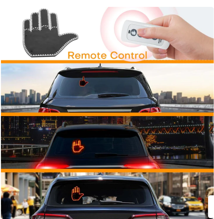 LED Car Lighting Gesture With Sticker With Remote Control