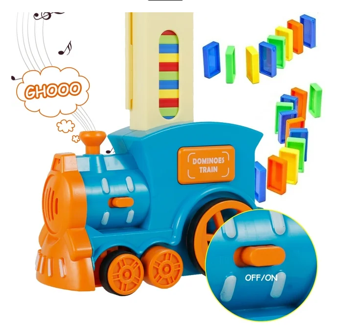 Domino Train Tracking Set 60pcs Domino Pieces