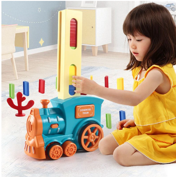 Domino Train Tracking Set 60pcs Domino Pieces